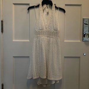 Free People White Halter Dress
